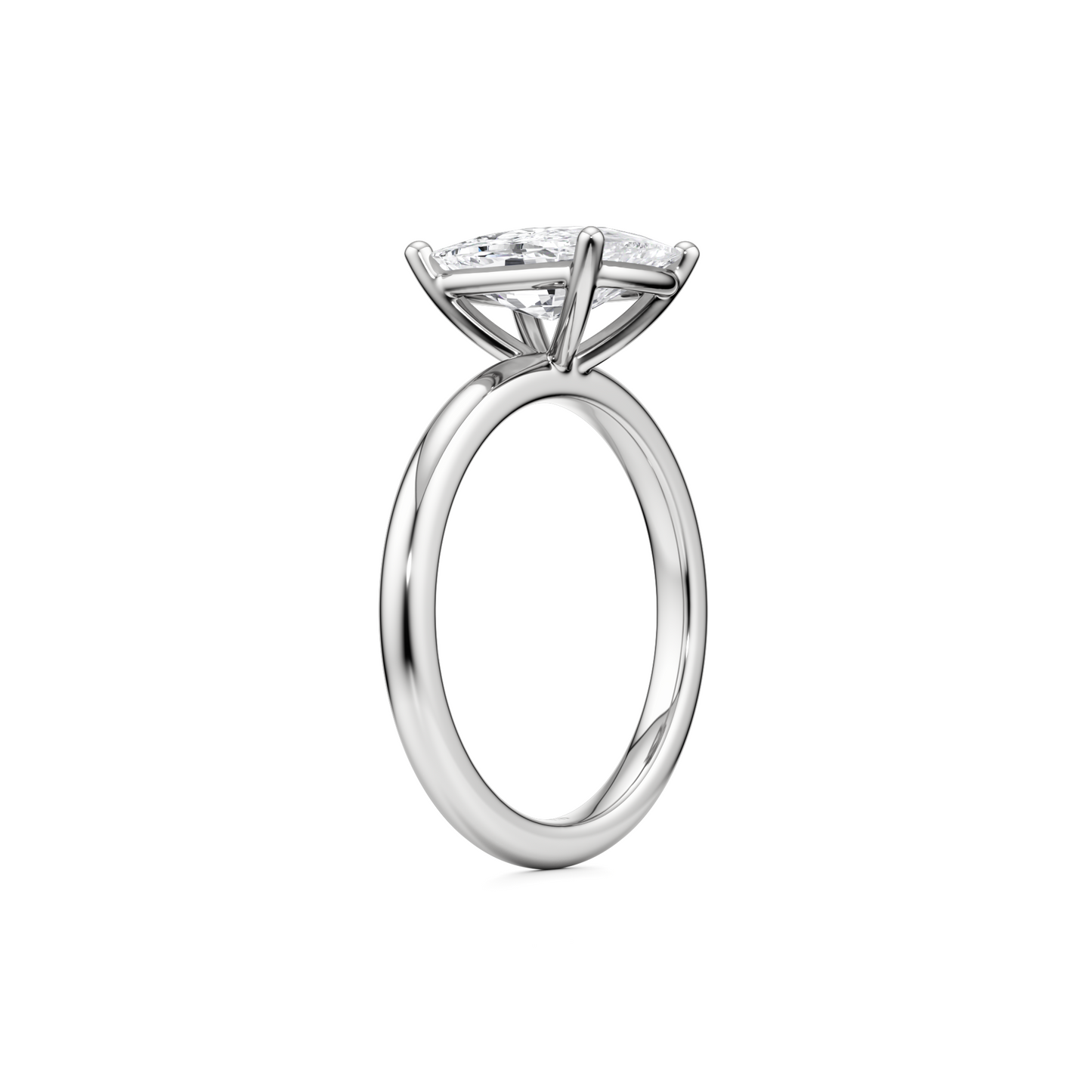 Solitaire Cushion Cut Diamond Engagement ring - 2.50 Ct