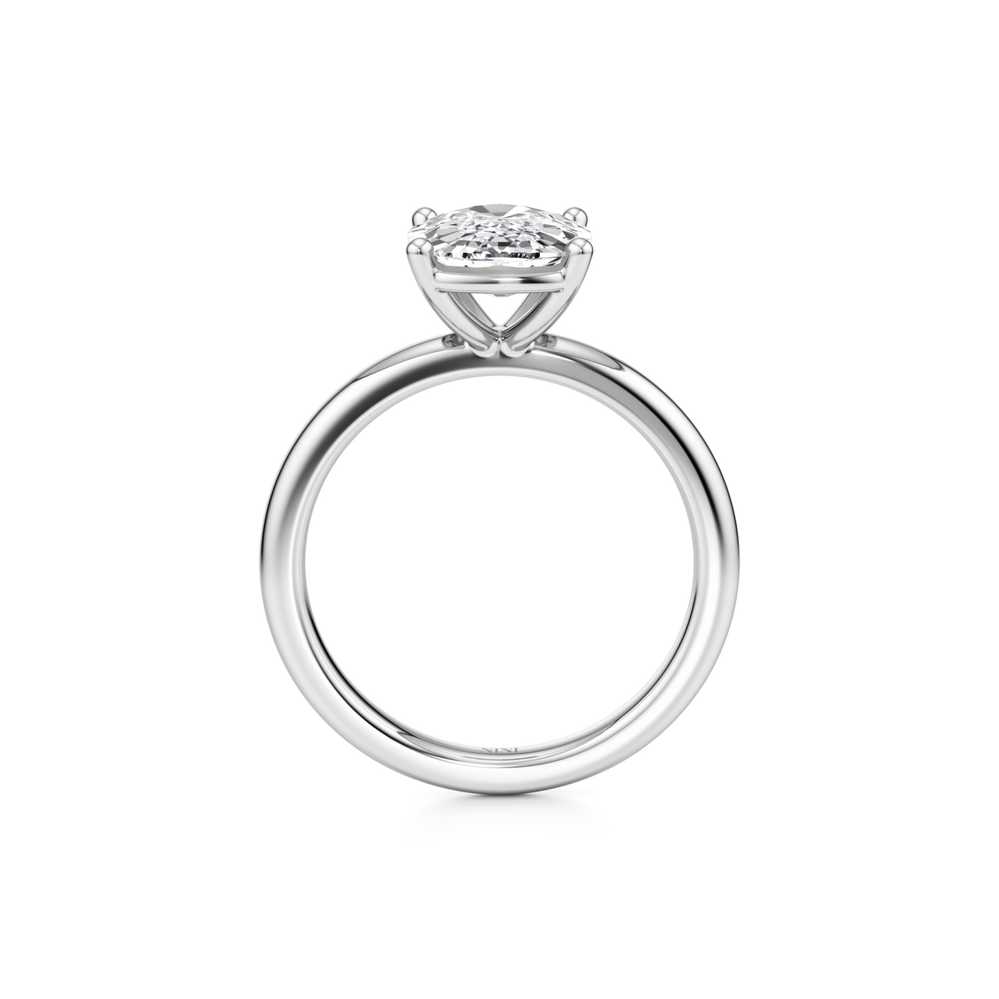 Solitaire Cushion Cut Diamond Engagement ring - 2.50 Ct