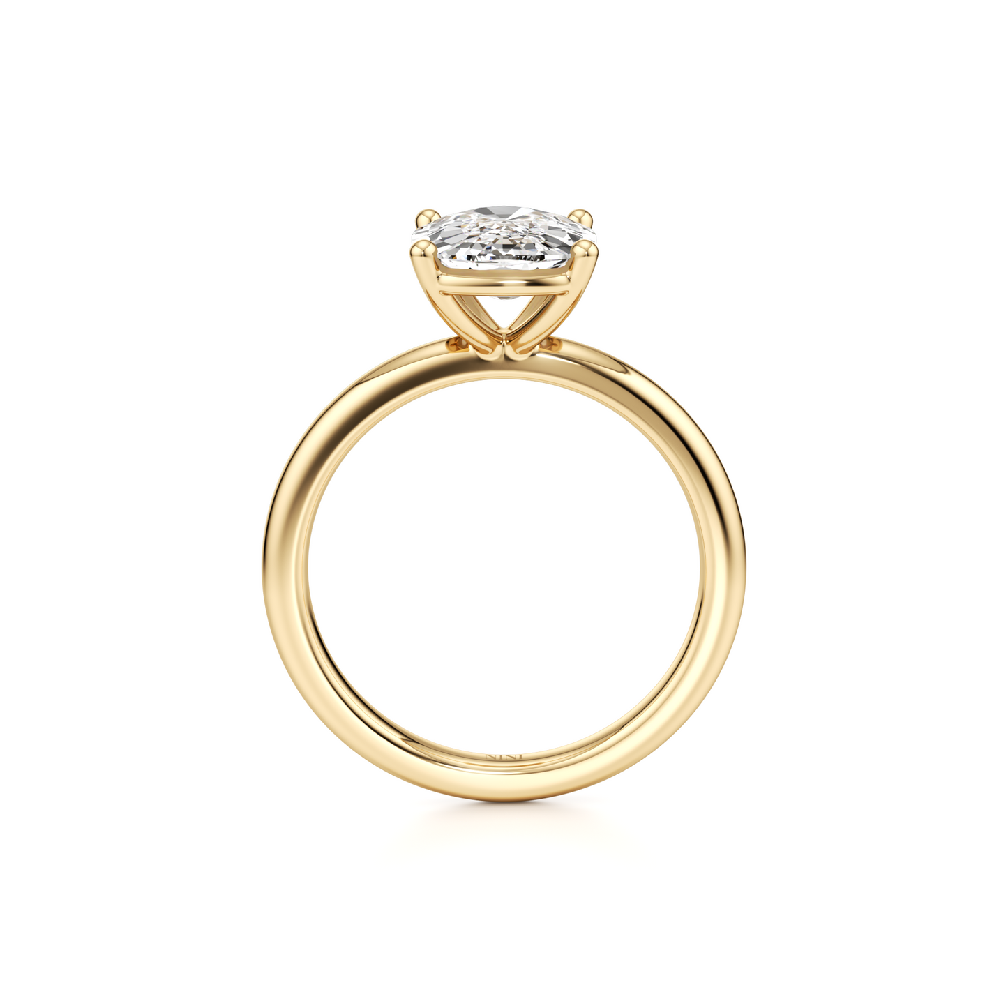 Solitaire Cushion Cut Diamond Engagement ring - 2.50 Ct