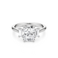 Trilogy Baguettes Cushion Engagement Ring - 2.00 Ct