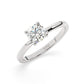 Solitaire Engagement Ring 0.50 Ct - 4 Prongs