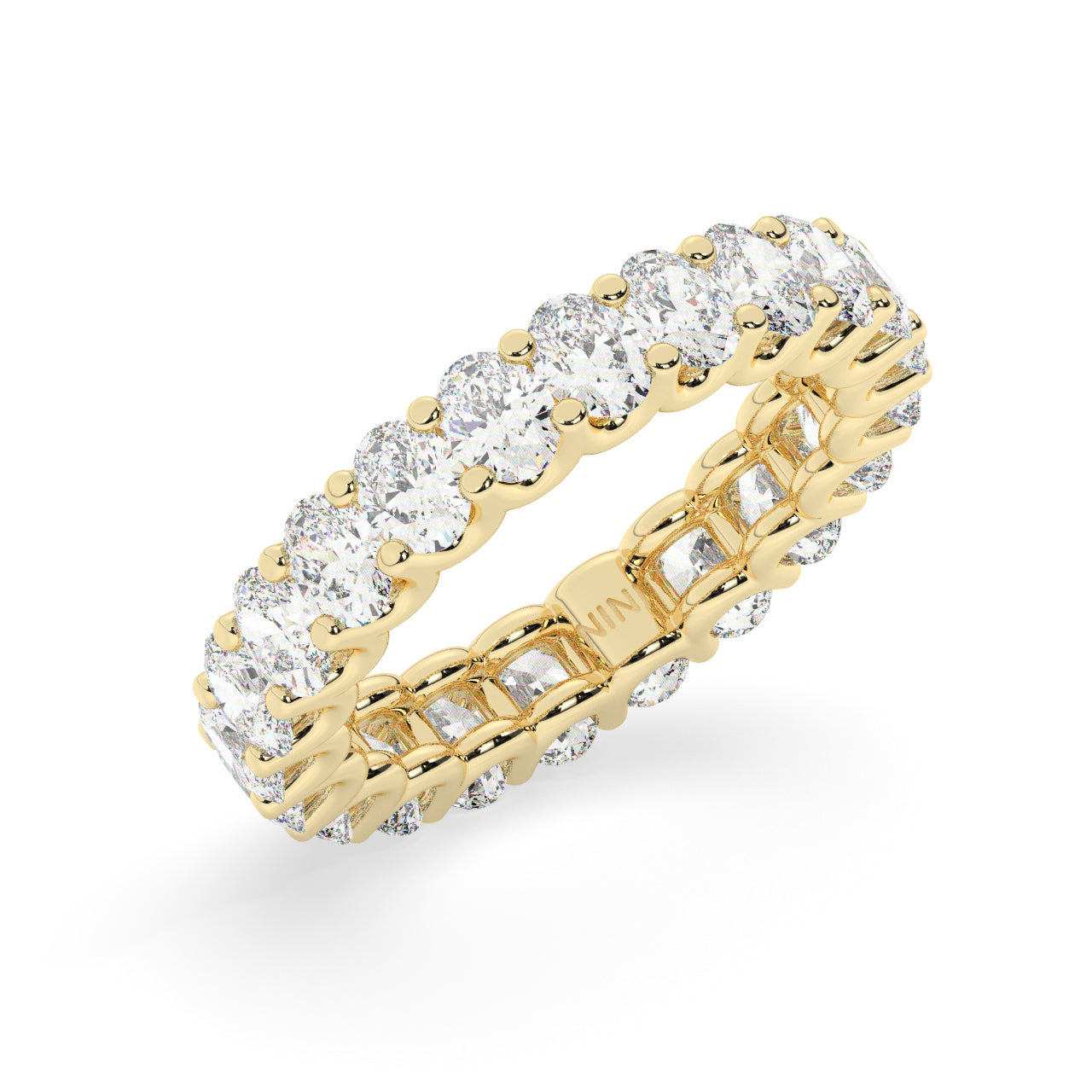 Oval Diamonds Eternity Ring - 0.15 Ct