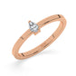 Mini Pear Shape Diamond Ring