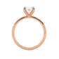 Solitaire Oval Diamond Engagement ring - 2.50 Ct
