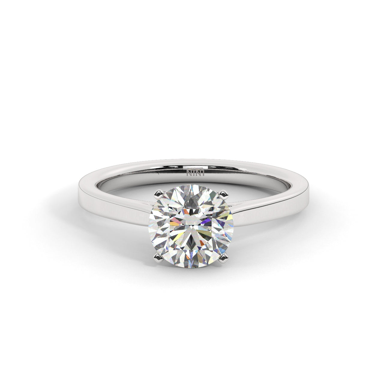 Solitaire Engagement Ring 1.00 Ct - 4 Prongs