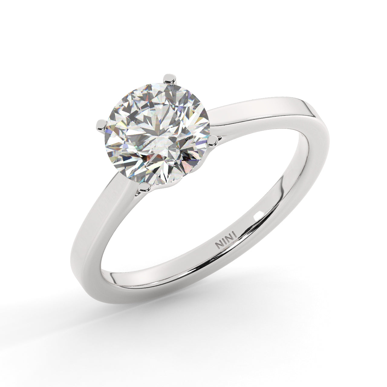 Solitaire Engagement Ring 1.00 Ct - 4 Prongs