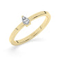 Mini Pear Shape Diamond Ring