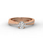 Asymmetric Engagement Ring - 0.50 Ct