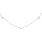 Three Flowers Diamond Necklace