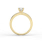 Asymmetric Engagement Ring - 0.50 Ct