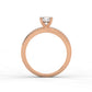 Asymmetric Engagement Ring - 0.50 Ct