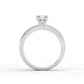 Asymmetric Engagement Ring - 0.50 Ct