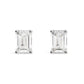 Emerald Cut Diamond Stud Earrings
