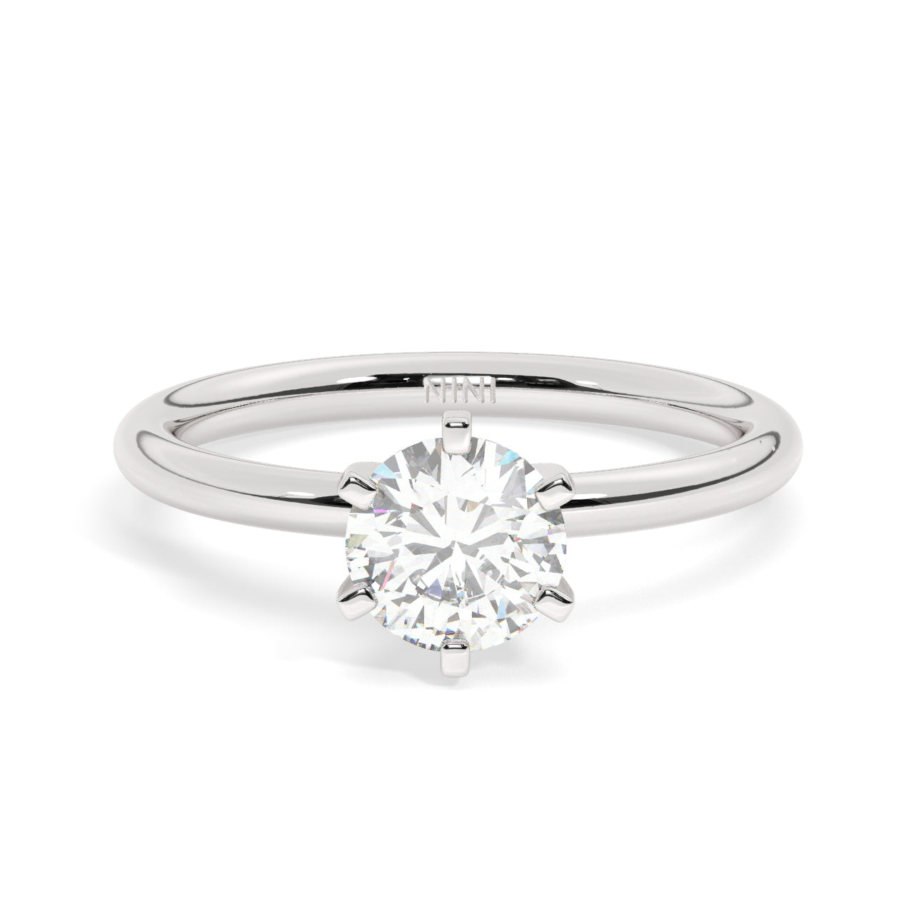 Solitaire Engagement Ring 1.00 Ct - 6 Prongs