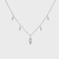 5 Marquise Diamond Drops Necklace