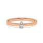 Mini Pear Shape Diamond Ring