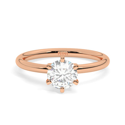 Solitaire Engagement Ring 1.00 Ct - 6 Prongs