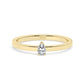 Mini Pear Shape Diamond Ring