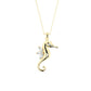 sea horse diamonds necklace סוסון ים סוס ים שרשרת זהב ויהלומים