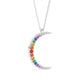 Moon Rainbow Gemstones Necklace