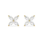 Flower Marquise Diamond Earrings