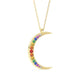 Moon Rainbow Gemstones Necklace