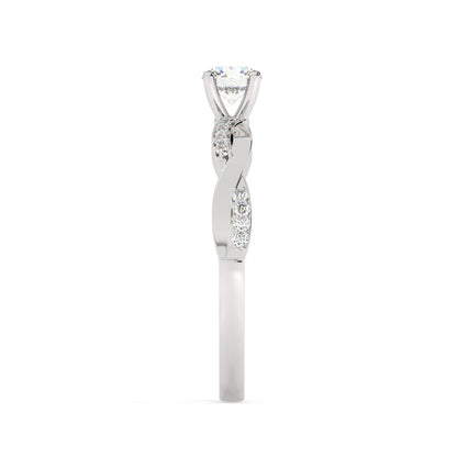 Twist Engagement Ring - 0.30 Ct
