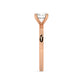 Solitaire Engagement Ring 0.50 Ct - 4 Prongs