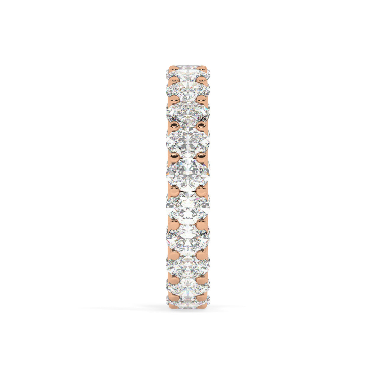 Oval Diamonds Eternity Ring - 0.15 Ct