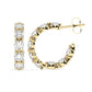 Diamond Hoop Earrings