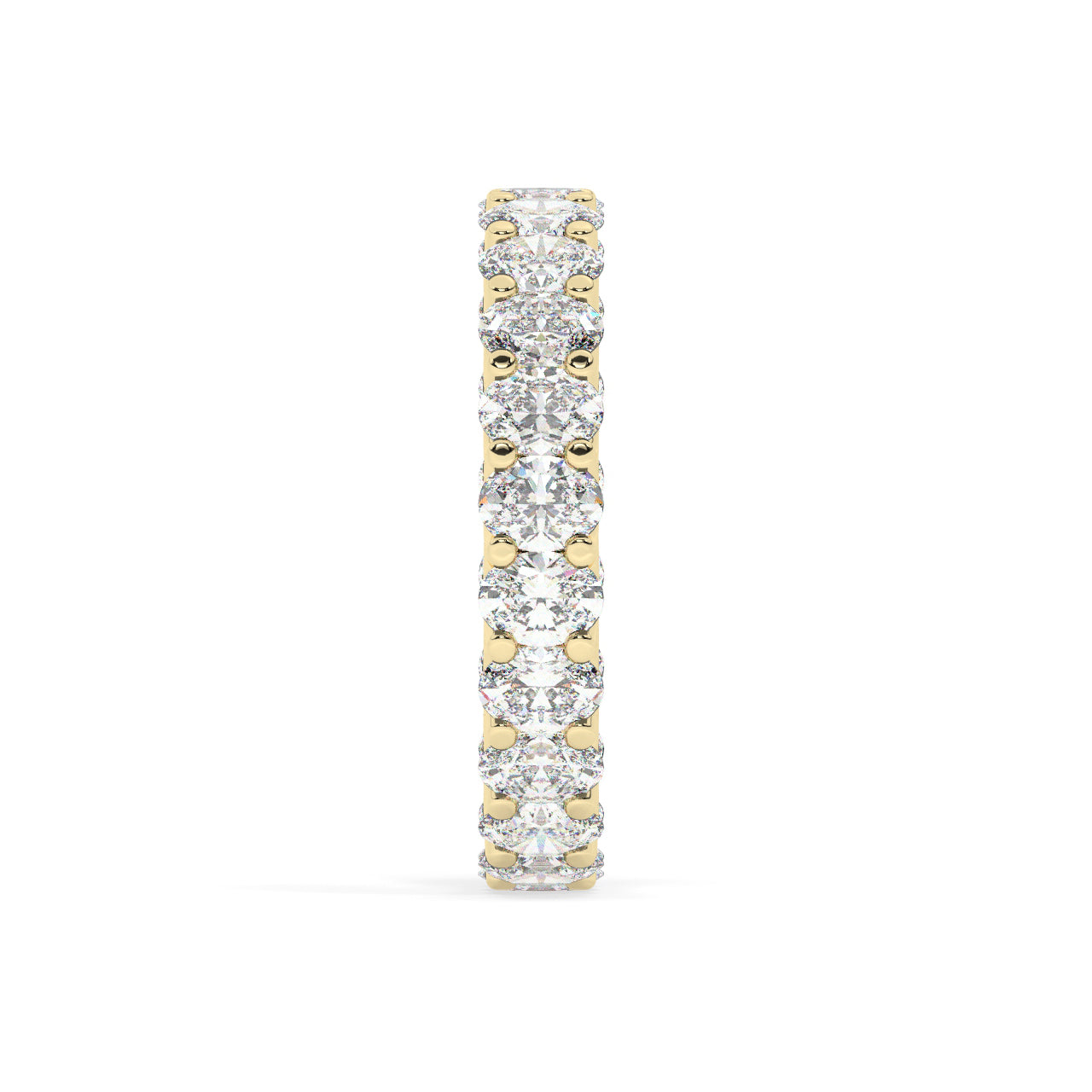 Oval Diamonds Eternity Ring - 0.15 Ct