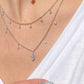 5 Marquise Diamond Drops Necklace